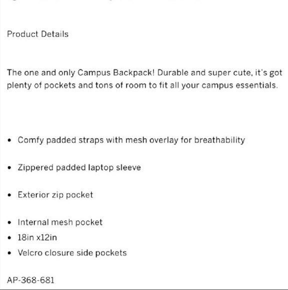 🆕 PINK VS💫 2017 Seafoam Backpack - Picture 4 of 4